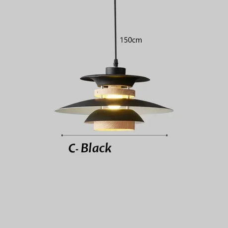 Iron Pendant Light E27 LED Chandelier Nordic Colorful Umbrella Lamp Dinning Table Ceiling Decors Kitchen Droplight
