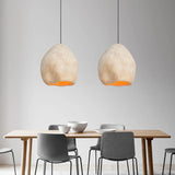 Japanese Wabi-Sabi Pendant Light - E27 LED Ceiling Lamp for Bedroom (3000K)