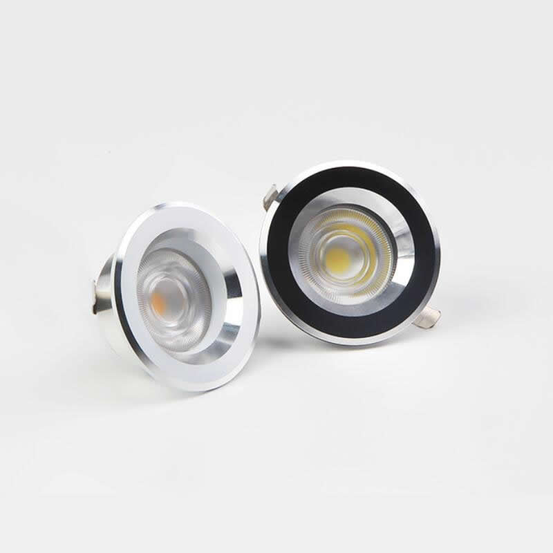 LED Recessed Spot Light 3W 12V 24V 36V Dimmable Narrow Border Downlight Living Room Spotlight 48mm Hole Minimalist Bedroom Light