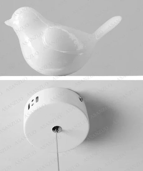 Nordic modern LED pendant lights Vintage loft bird chandeliers bedroom kitchen Dining room home decors Hanging lamp luminaire