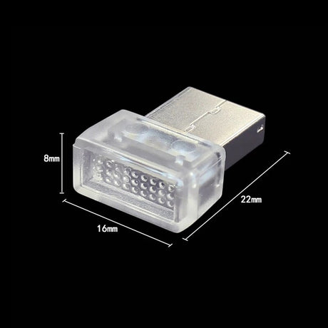 1/3/5pcs Car USB LED Night Lights 7 Colors Atmosphere Lamp Decorative Bulb Portable Auto Interior Home Laptop Light Plug Play