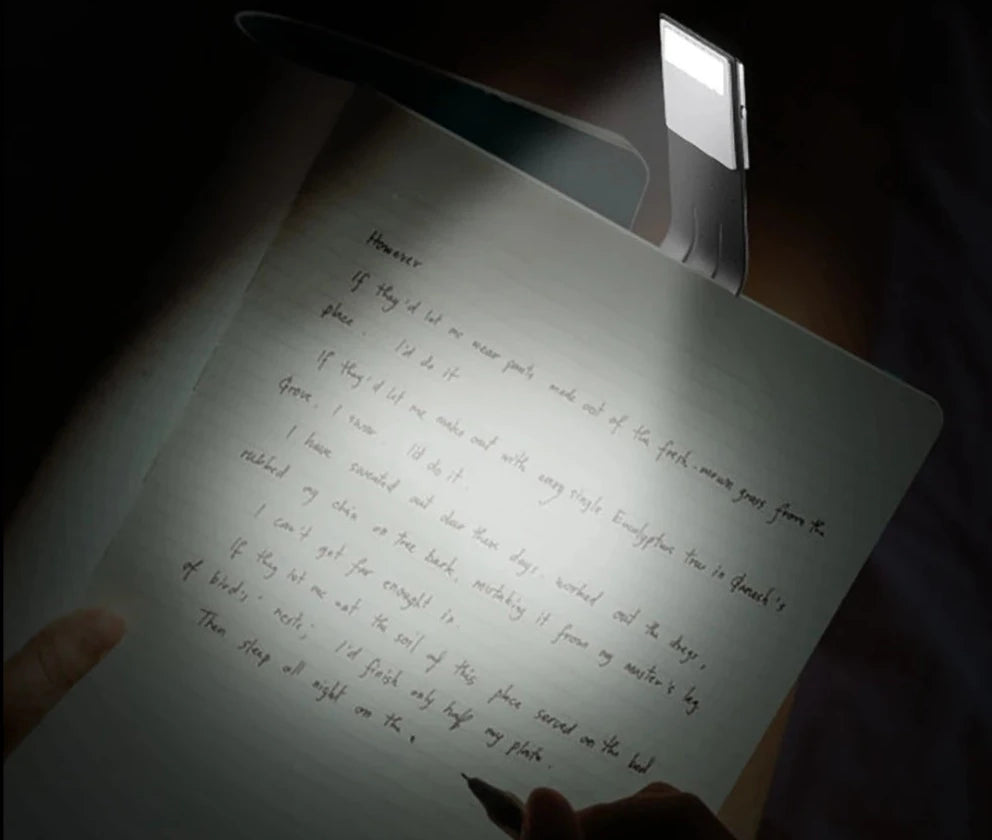Portable LED Reading Book Light With Detachable Flexible Clip USB Rechargeable Lamp For Kindle eBook Readers