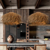 Wabi Sabi Hanging Lamp for Ceiling Shop Bar Grass Pendant Lights Japan Living Room Chandelier Loft Room Decor Lustre LED