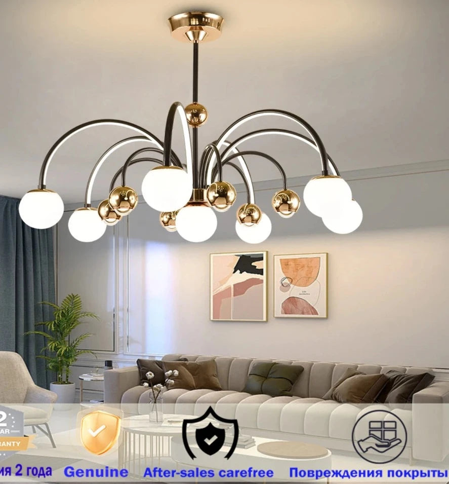 Modern Style Led Chandelier Bedroom Ceiling Pendant Lamp Living Room Kitchen Ceiling Chandelier Indoor Lighting Fixture Lighting