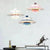  Iron Pendant Light E27 LED Chandelier Nordic Colorful Umbrella Lamp Dinning Table Ceiling Decors Kitchen Droplight