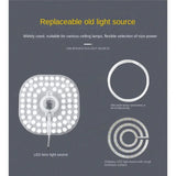 LED Module Source Ceiling 36W 24W 18W 12W  LED Ring PANEL Square Light AC220V Square Ceiling Board The With Magnet