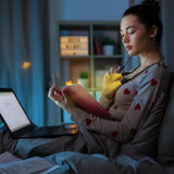 Neck Reading Light with 3 Colors & Dimmable Brightness - Portable Battery Operated Wearable LED Book Light for Crocheting, Knitting & Crafting