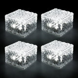 444pcs Solar LED Ice Cube Brick Lights Outdoor Lighting buried lamp paht decor Square Buried Lamp Patio Landscape Garden Decor141220921601