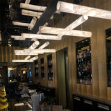 Build Our Home LED Marble Design 2026 New Trend DIY Hanging Lamps Pendant Light Chandelier Indoor Lighting For Dinning Room