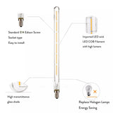 T20 E14 LED Filament Tube Bulb - Vintage Warm White Edison Light (3W-6W)