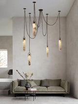 Marble Design Gold Chrome Dimmable LED Hanging Lamps 2026 Chandelier Suspension Luminaire Lampen For Dinning Room