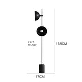 Nordic  light luxury  black metal floor lamp modern minimalist Nordic hotel guest room living room standing lamp