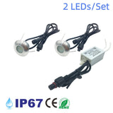 1W Outdoor Embedded LED Stairs Light - IP67 Waterproof Step Wall Lamp