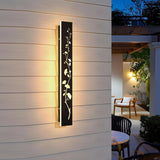 Outdoor Stainless Steel Lotus Wall Light - IP65 Waterproof Long Sconce