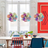 Scandinavian Glass Bubble Chandelier Modern Pendant Ceiling Light for Living Room Bedroom Dining Room Home Decor Lighting