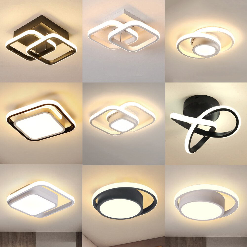 Modern LED Ceiling Lights Chandelier Nordic Living Room Lamp Lighting Minimalist Eye Protection for Indoor Living Room Bedroom