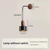Yellow Travertine Wabi Sabi Black Stone Retro Wall Lamp E27 Bedside Home Decor Light for Bedroom Living Room Corridor
