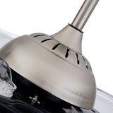 Modern Dimmable Fandelier Crystal Ceiling Fan with Lights and Remote Invisible Retractable Chandelier Fan Light LED Lighting