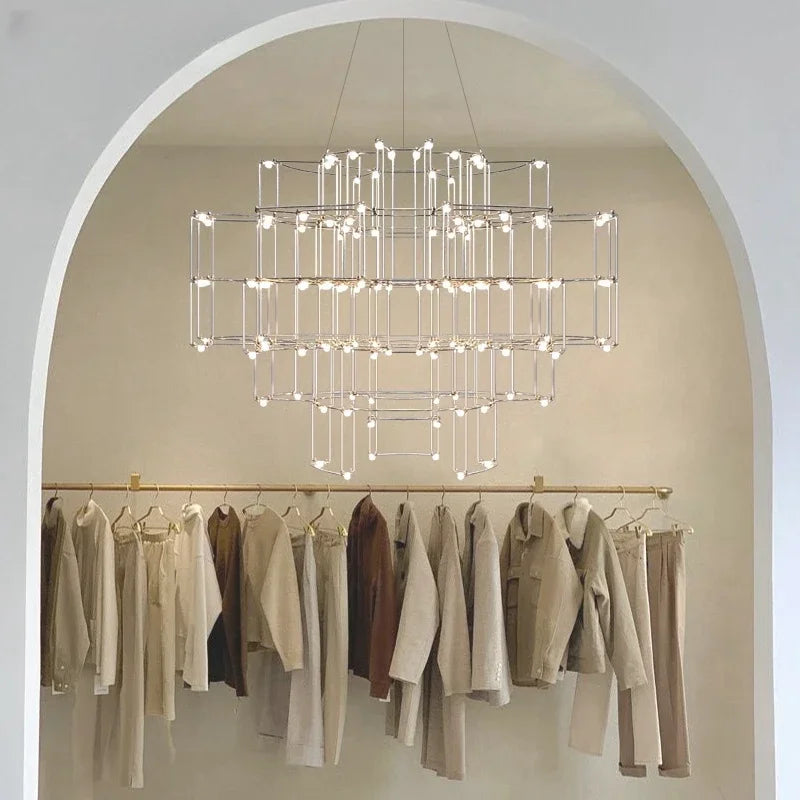 French style villa dining room living room pendant light modern and minimalist firefly pendant light