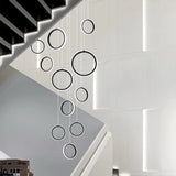 Modern Long Spiral Chandelier - Grand Staircase Pendant Lamp for High Ceilings