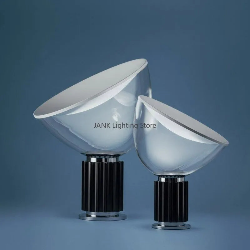 Italy floss Radar table lamp Aluminum Glass Shade LED Desk Light For bedroom bedside Study living room High-end decors lighting