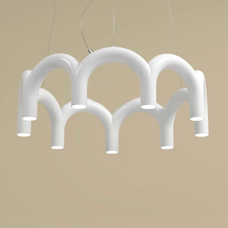 Round arched Modern LED Ceiling Suspension chandelier light ,Restaurant, Bedroom, Living room home decoration,lustre Pendant