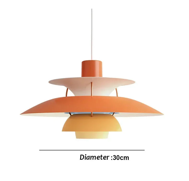 30CM Nordic Creative Design Pendant Lamp High Quality Color Umbrella Led Chandeliers Living Kitchen Bedroom Home Furnishings Lighting