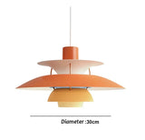 30CM Nordic Creative Design Pendant Lamp High Quality Color Umbrella Led Chandeliers Living Kitchen Bedroom Home Furnishings Lighting