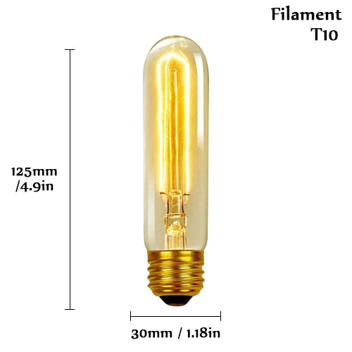 Edison Bulb E27 220V 40W ST64 A19 T45 G80 G95 G125 Incandescent Filament Bulb Lighting Retro Edison Light Bulb