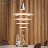 Denmark Louis Poulsen Enigma Pendant Lights Acrylic Slice Ripple Art Creative Lamps for Living Room Home Decoration Chandeliers