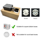  Universal Round Tempered Glass Home Wall Switch Panel LED Indicator Black/Grey/Gold/White 250V 86mm*86mm Wall Light Switch