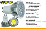 High Brightness LED Spotlight Bulb - E27 E14 GU10 MR16 Base (9W 12W 15W)