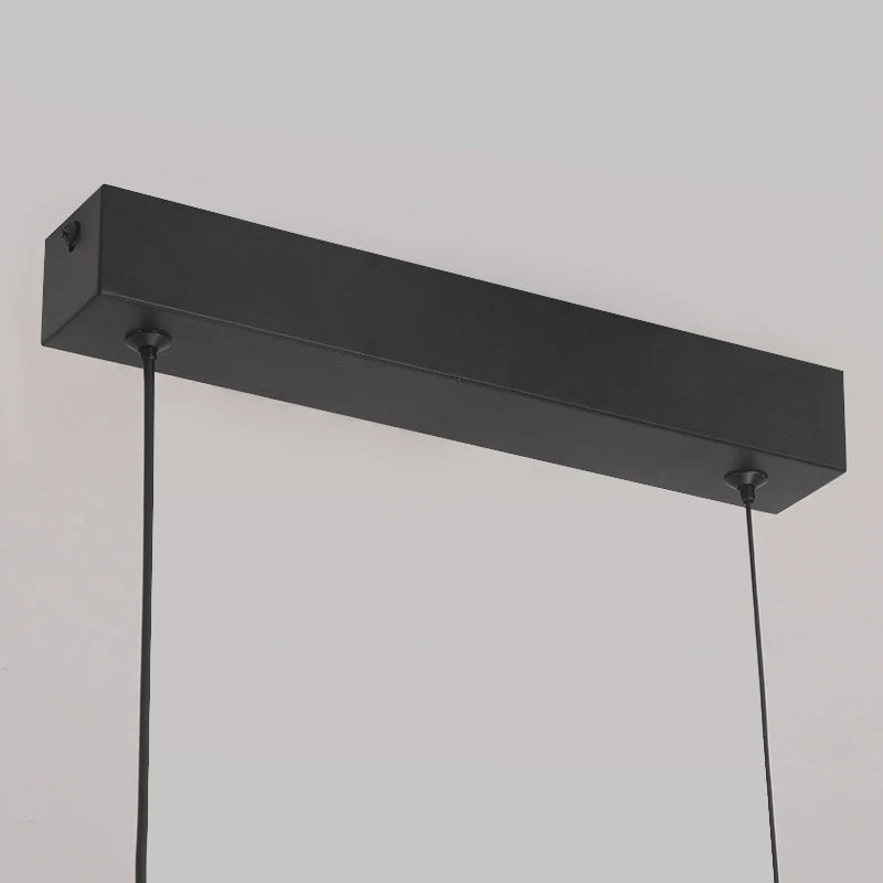 Contemporary LED Arc Pendant Light - Sleek Hanging Lamp for Dining Room