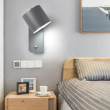 Nordic Macaron Wall Sconce Rotatable With Switch TV Background Wall Lights Modern Bedroom Bedside Aisle Home Reading Wall Lamps