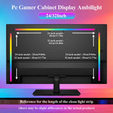 RGB USB Screen Backlight LED Strip Light - Bluetooth App & 24-Key Remote Kit