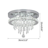 Modern K9 Luxury Crystal Ceiling Lamp Smart Led Living Dining Room Pendant Light Chandelier Remote Control Hanging Decor Luminai