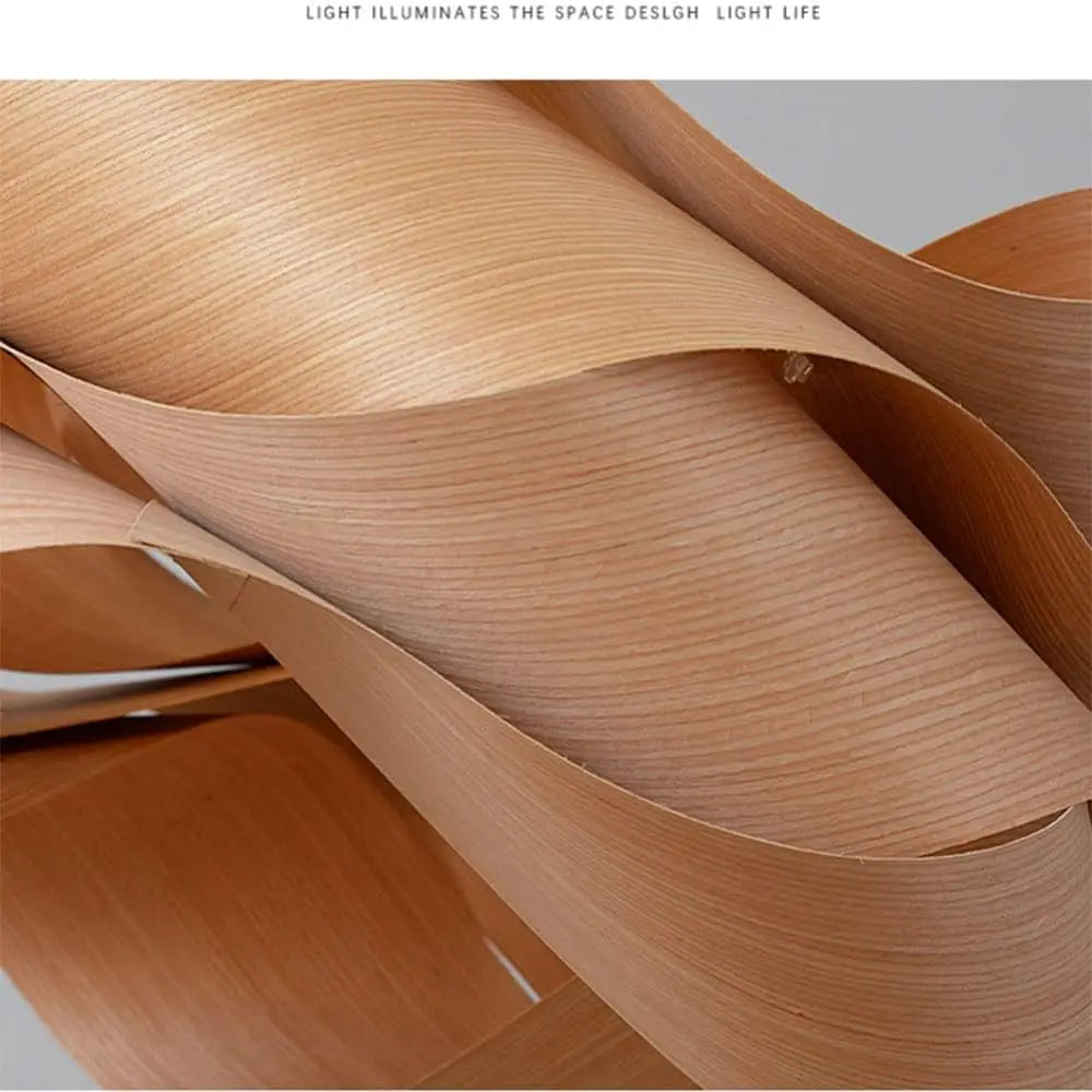 Modern Simple Wooden Chandelier Europe America Simple Creative Bedroom Restaurant E27/E26 Chandelier Wood Decor Ceiling Lamp