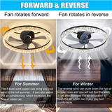 Modern Ceiling Fan With Led Lights Gold/White/Black Lamps Shades Chandelier Fan For Bedroom Room Kitchen Exhaust Fan