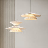 Creative Pleated Fabric LED Pendant Light & Sconce - Designer Textile Chandelier Lamp Fixture for Kitchen Island, Dining Table, Restaurant & Hotel Decor