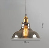 Clear Gray Amber Colour Vintage Pendant Lights Dining Glass Hanging Lamp Russia Loft Luminaire Modern Bedroom Light Fixture