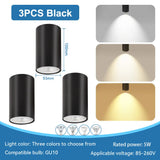 LED Downlight GU10 Replaceable Bulb 110V/220V Ceiling Lamp Surface Mounted Interior Bedroom Living Room Shop Home Led Spotlights