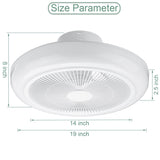 Ceiling Fan With Led Light And Romote Control Electric Fan Silent Fan 18 Inch Fans Bedroom Decoration Lamp For Home 110V/220V