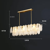 French Retro Light Luxury Chandelier Living Room Bedroom Warm and Romantic Cloud Water Drop Glass Pendant Lights Home Decoration