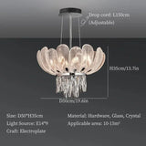 Ceiling Chandeliers Crystal Pendant Lamp Modern Design Luxury Lighting Fixtures Home Lustre Foyer Hanging Light home decoration