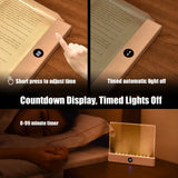 LED Flat Panel Night Vision Book Light (USB Rechargeable) - Eye-Protection Transparent Reading Lamp for Bed & Indoor Study