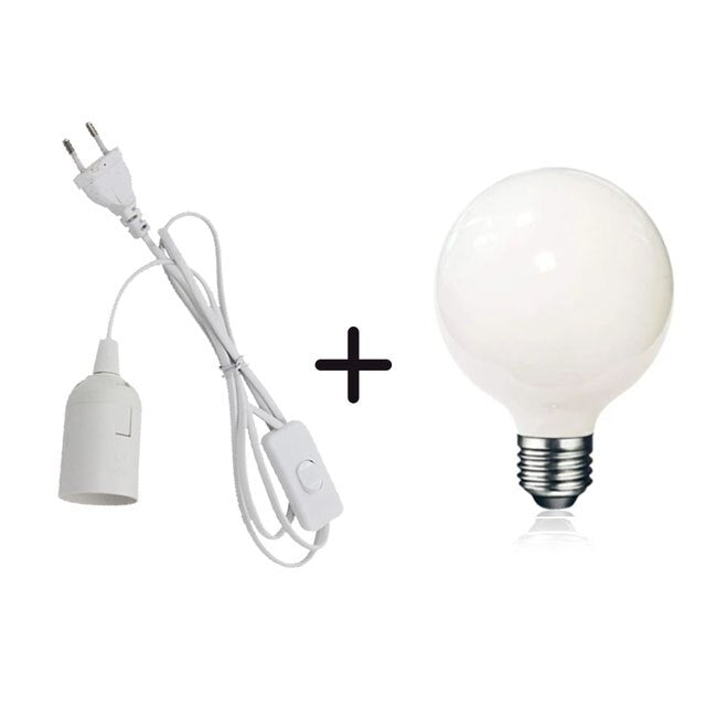 EU US Plug 1.8m Power Cord Cables E27 Lamp Base Holder With Switch Wire For Pendant Led Bulbs Fixture Hang lamp Suspension Socket