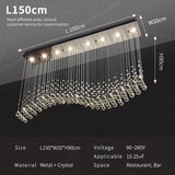 Modern Crystal Pendant Ceiling Lamp - Luxury Suspension Living Room Light