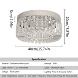 Gold Modern Crystal Chandelier - Luxury LED Ceiling Light for Living Room