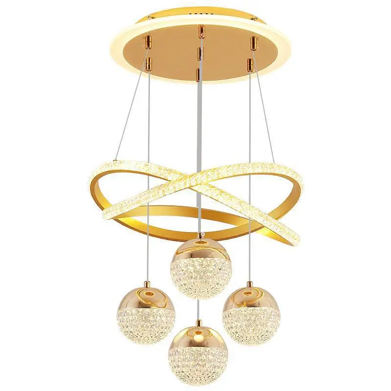 Modern Dining Room led Chandelier Lighting Three LED Colors Nordic Restaurant Lighting Living Room Chandelier Hanging Lamp