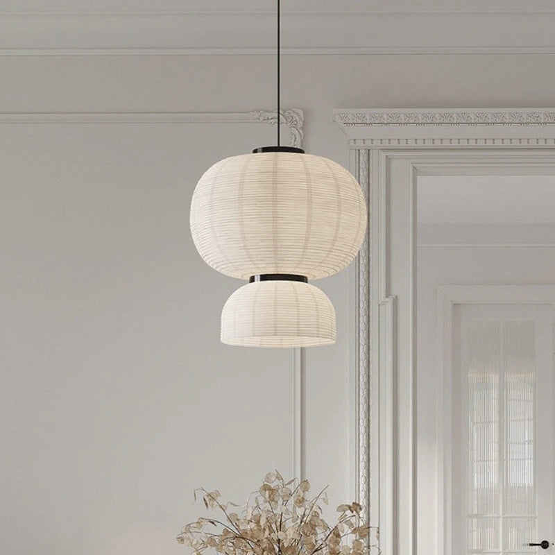 Wabi Sabi Pendant Lamps Rice Paper Chandelier Japan Style Hanging Light for Ceiling Living Room LED Light Room Decor Lustre